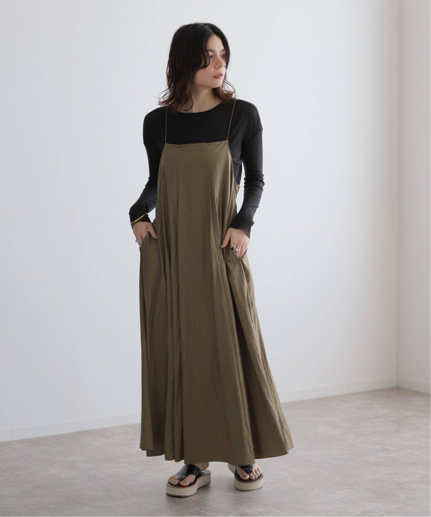 AMIU.C gauze waffle crew neck L/S（Tシャツ／カットソー）｜BOICE
