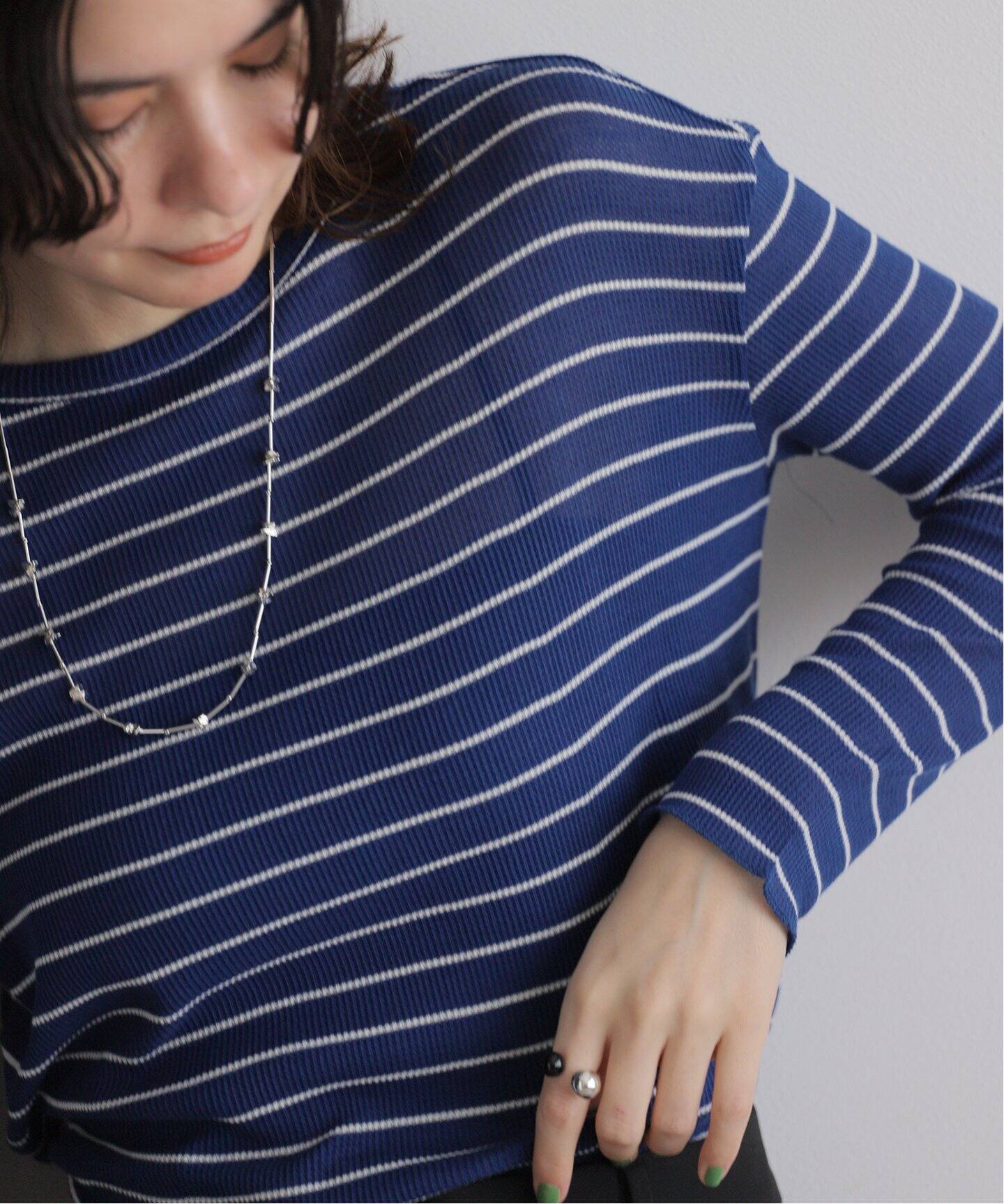 AMIU.C gauze waffle crew neck L/S（Tシャツ／カットソー）｜BOICE