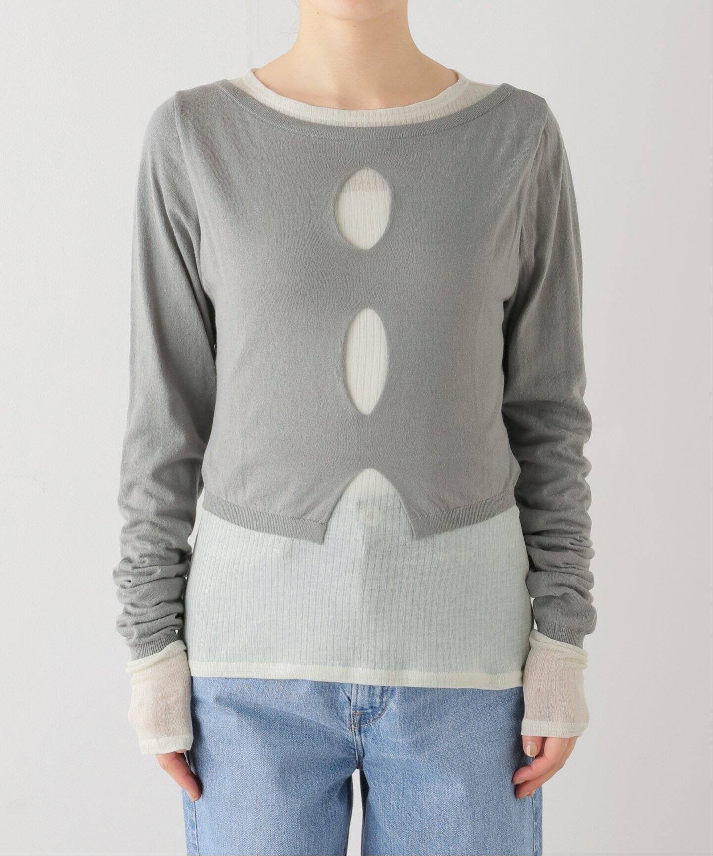 KnuthMarf layered color tops KM24AG01（Tシャツ／カットソー 