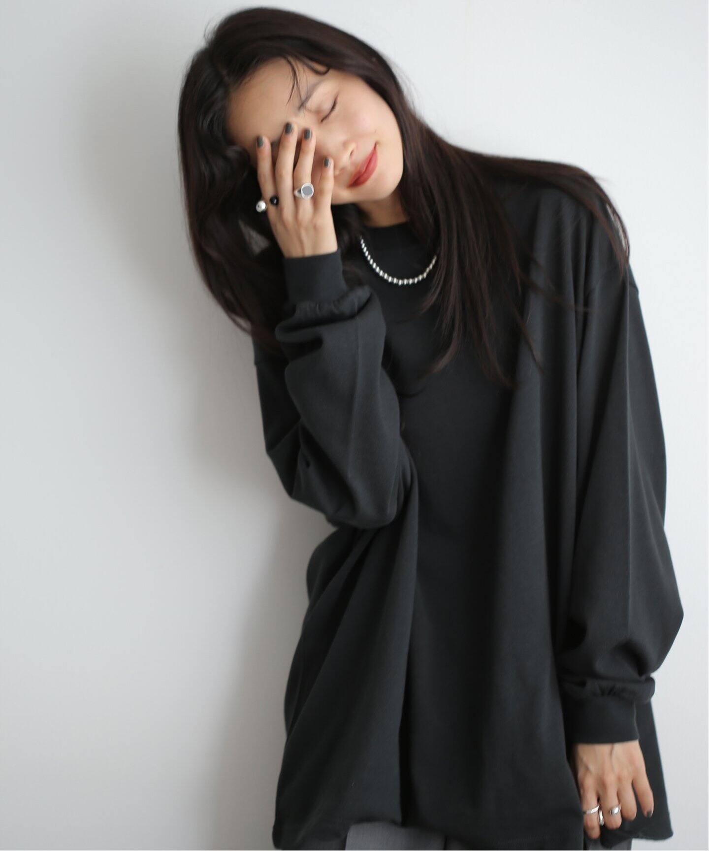 EVCON WIDE L/S T-SHIRT/カットソー ブラック 黒｜Yahoo!フリマ
