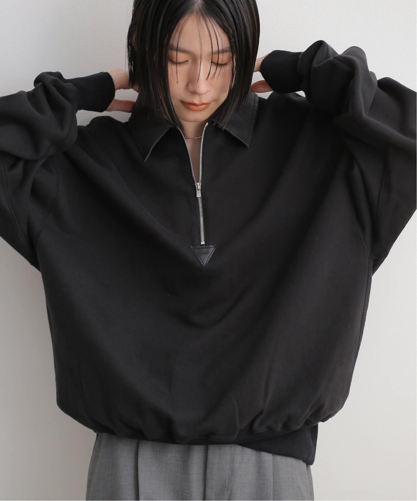 トップス KYOU BROTHERS Leather Heavy Sweat KYOU BROTHERS LEATHER HEAVY WEIGHT SWEAT (UNISEX