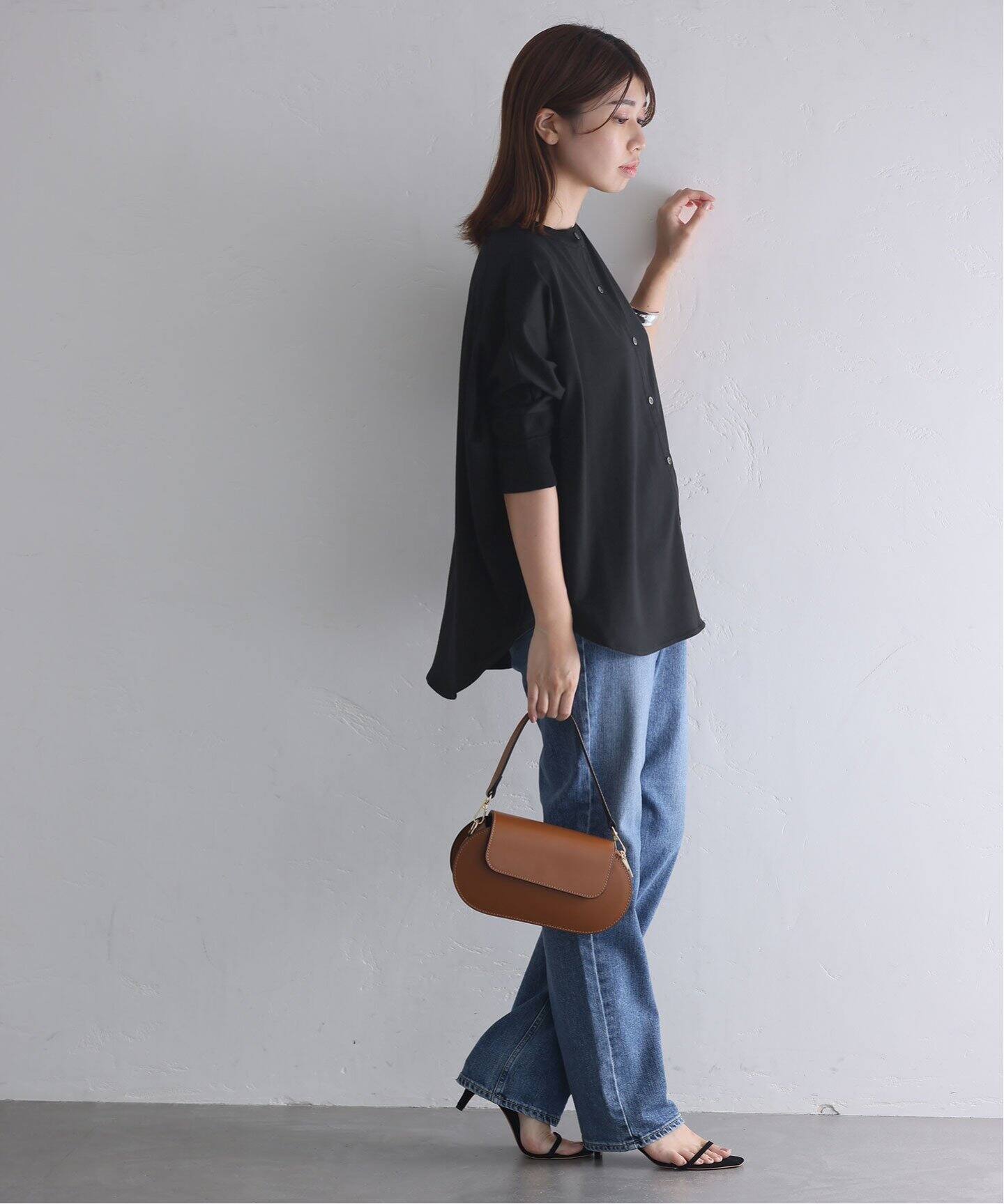 ミューニック トップス Munich/ミューニック】cotton jersey tops（Tシャツ／カットソー）｜La