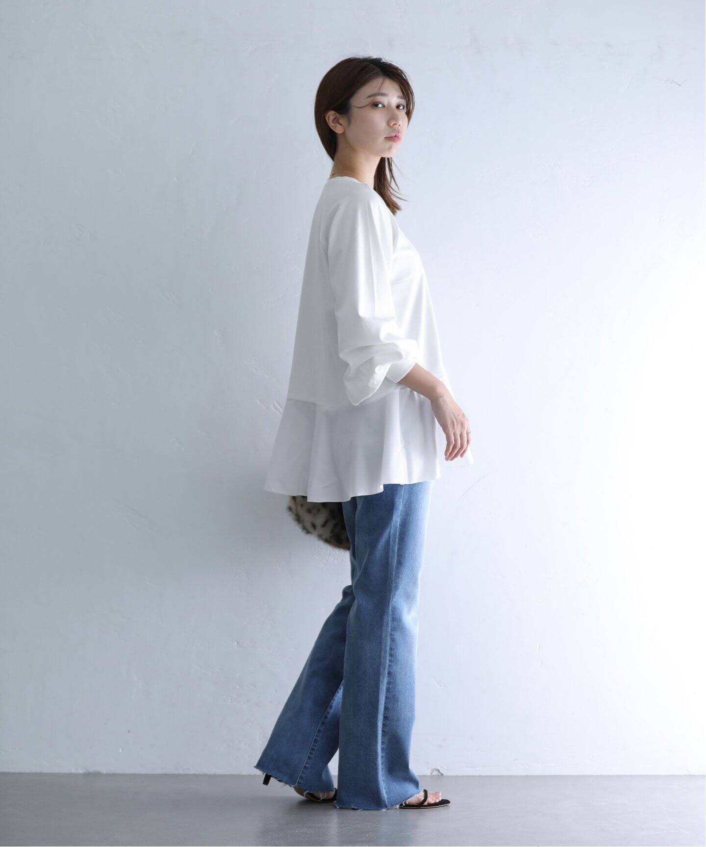 MARECHAL TERRE/マルシャルテル】Aラインコンビプルオーバー（Tシャツ  