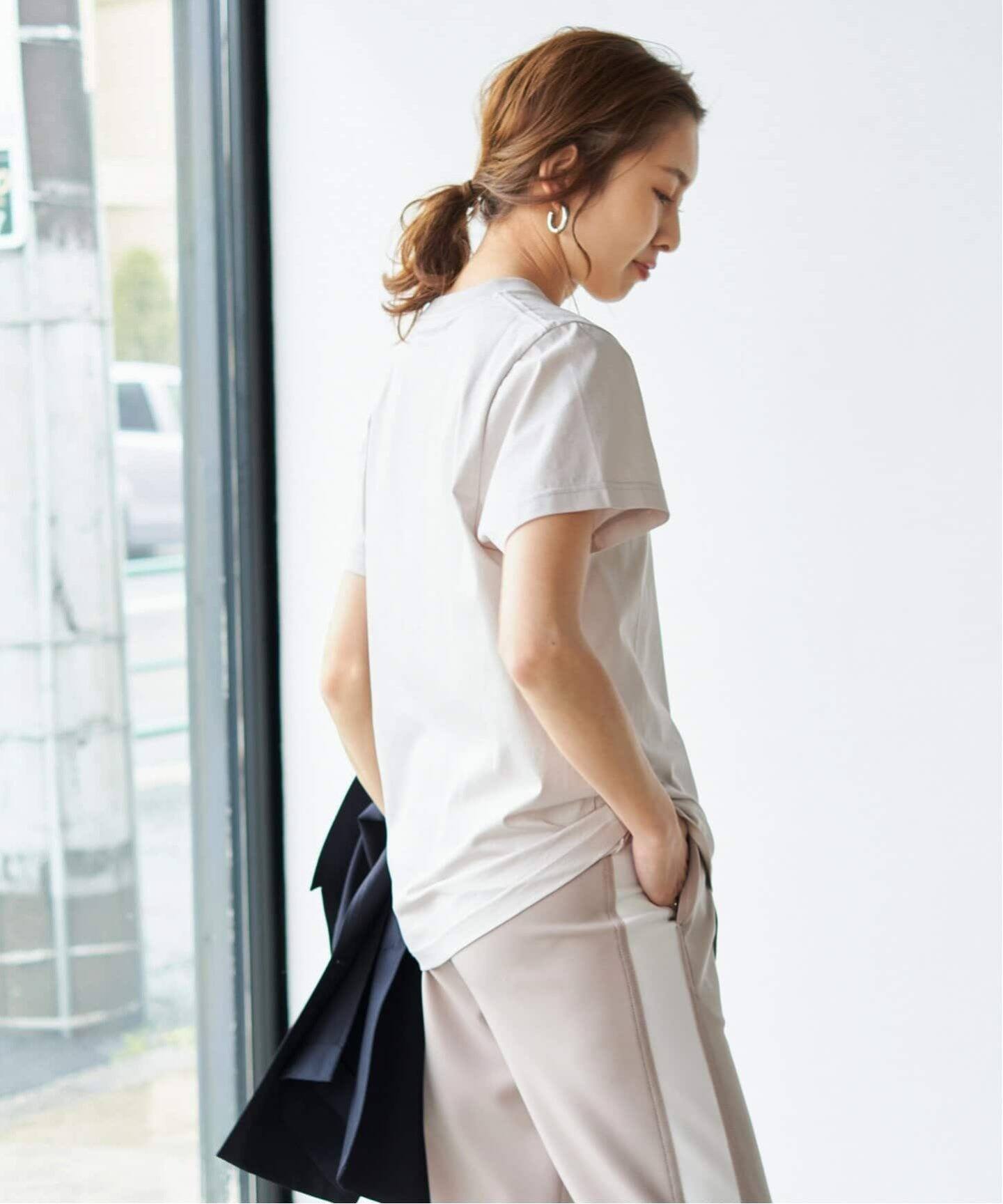 Spick&Span 24ss コットンリネンルーズシャツ ホワイト Spick & Span｜ファインコットンTシャツ | Rakuten Fashion(楽天