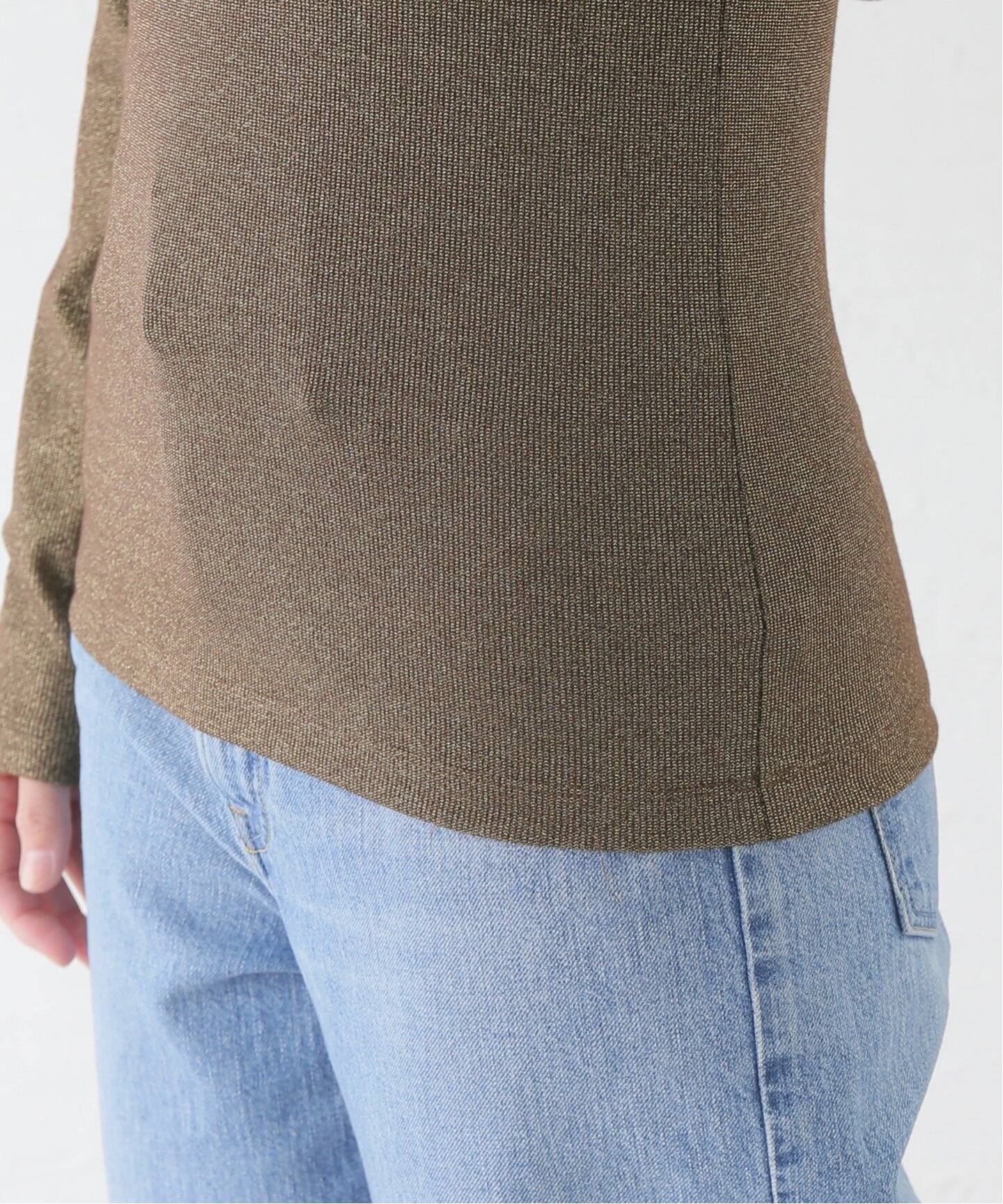 Spick&Span ラメロングスリーブプルオーバー　ブラウンベース新品未使用！ Spick&Span ラメロングスリーブプルオーバー ブラウンベース新品