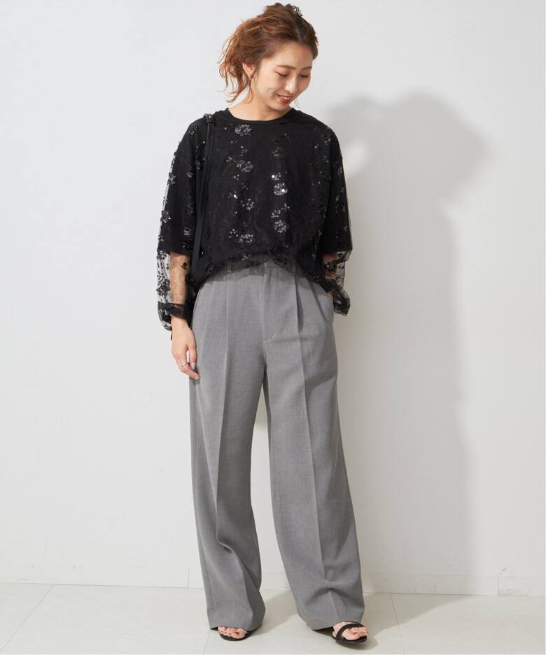 スパンコールチュール*Tシャツ（Tシャツ／カットソー）｜Spick & Span 