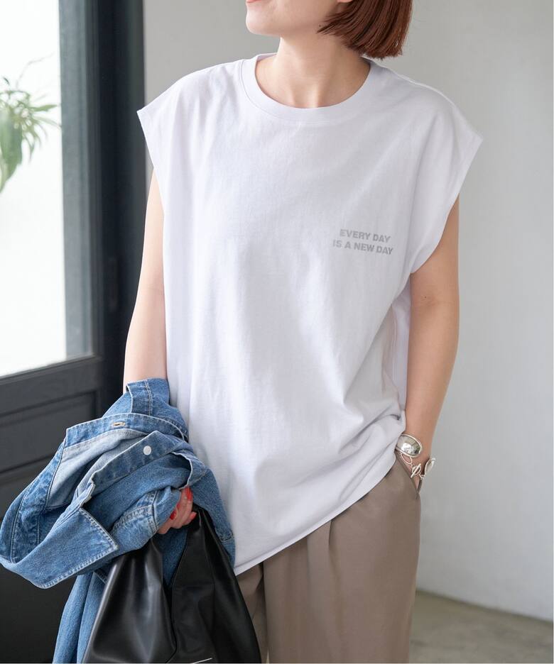 ラメ ロゴ プリントフレンチT（Tシャツ／カットソー）｜Spick and Span  