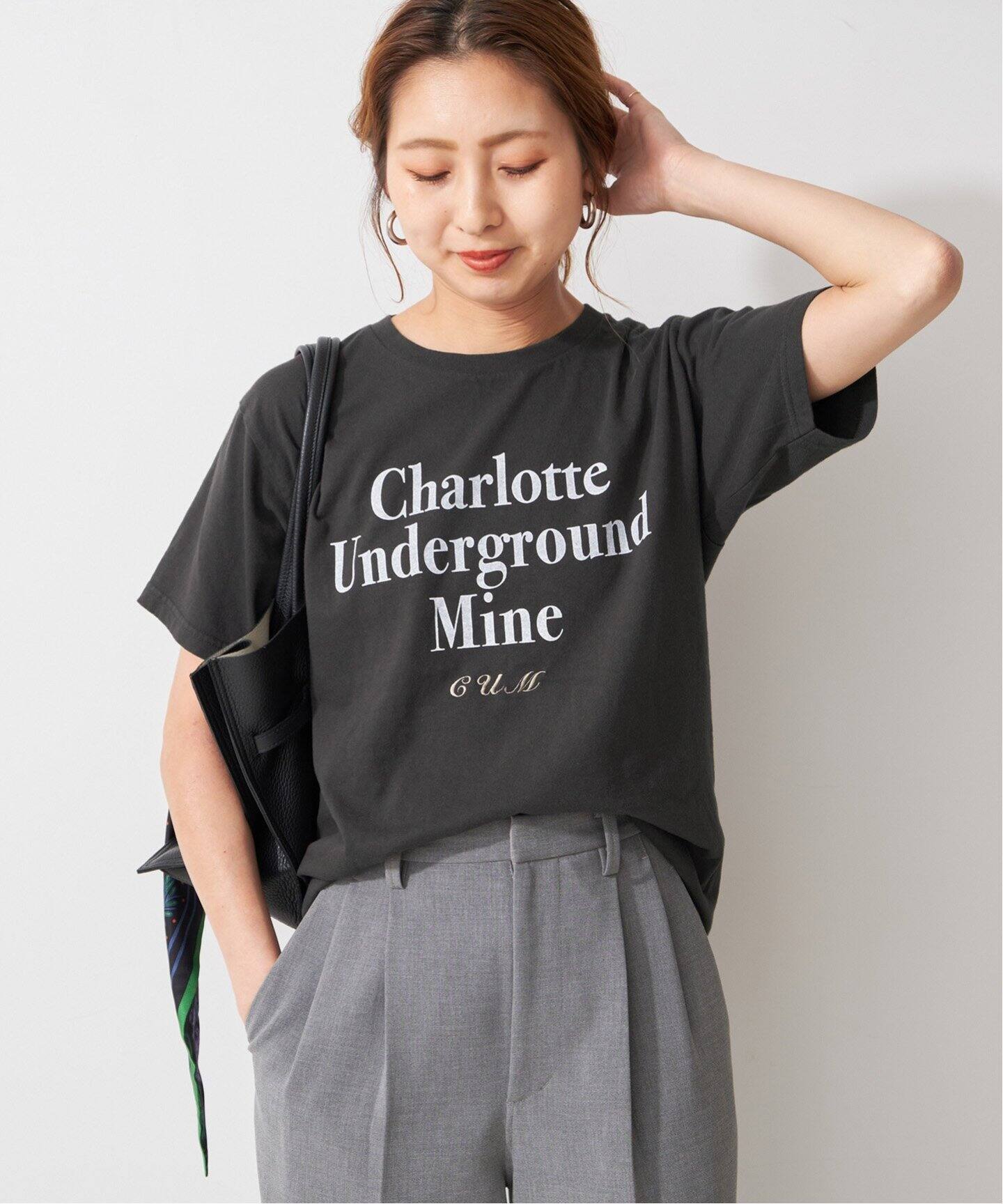 ロゴプリントエンブロイダリーTシャツ1（Tシャツ／カットソー）｜Spick