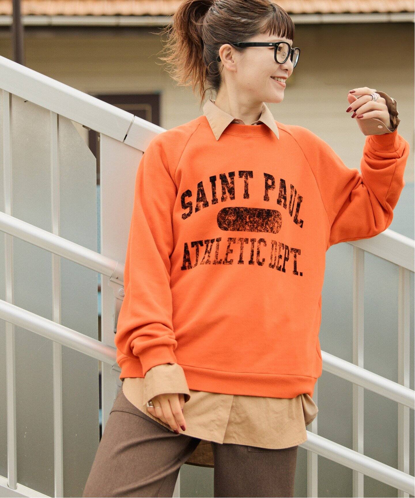 RIKA ABE × Spick & Span】フロッキープリントスウェット（スウェット  