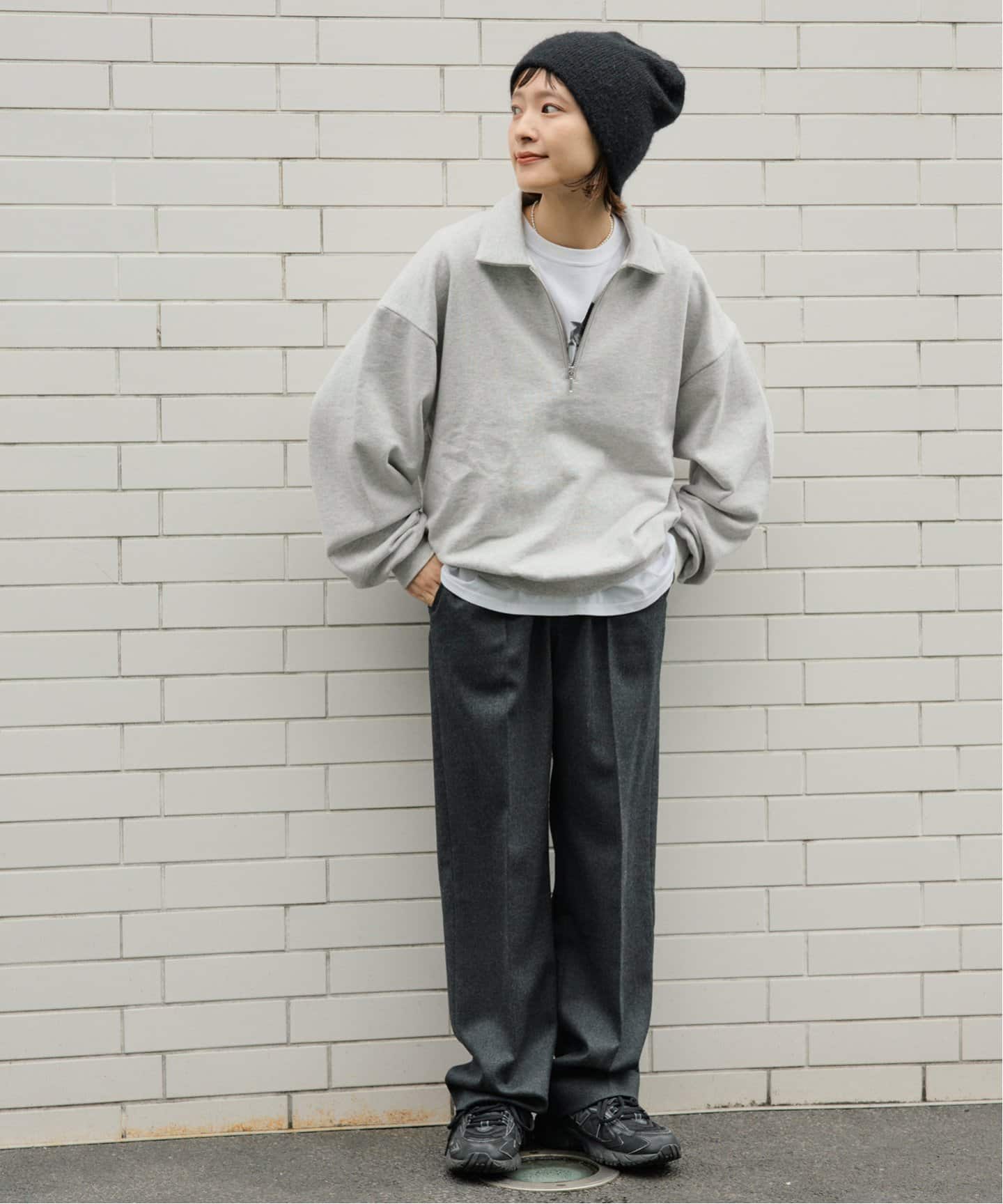新品未使用 【MAO MORITA × Spick & Span】スウェット MAO MORITA × Spick & Span】Half zipスウェット（スウェット