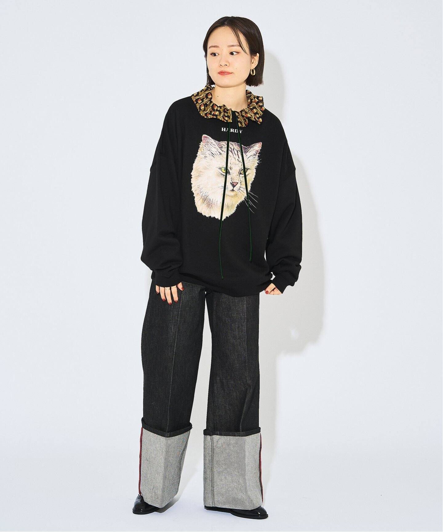 追加》CAT PRINT スウエット（スウェット）｜HARDY NOIR