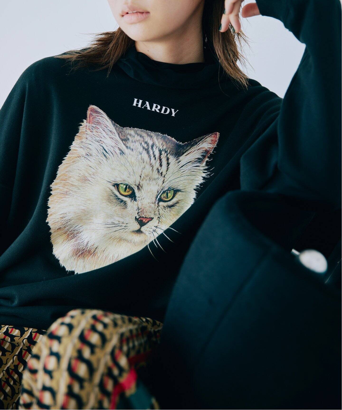追加》CAT PRINT スウエット 2（スウェット）｜HARDY NOIR（アルディー 