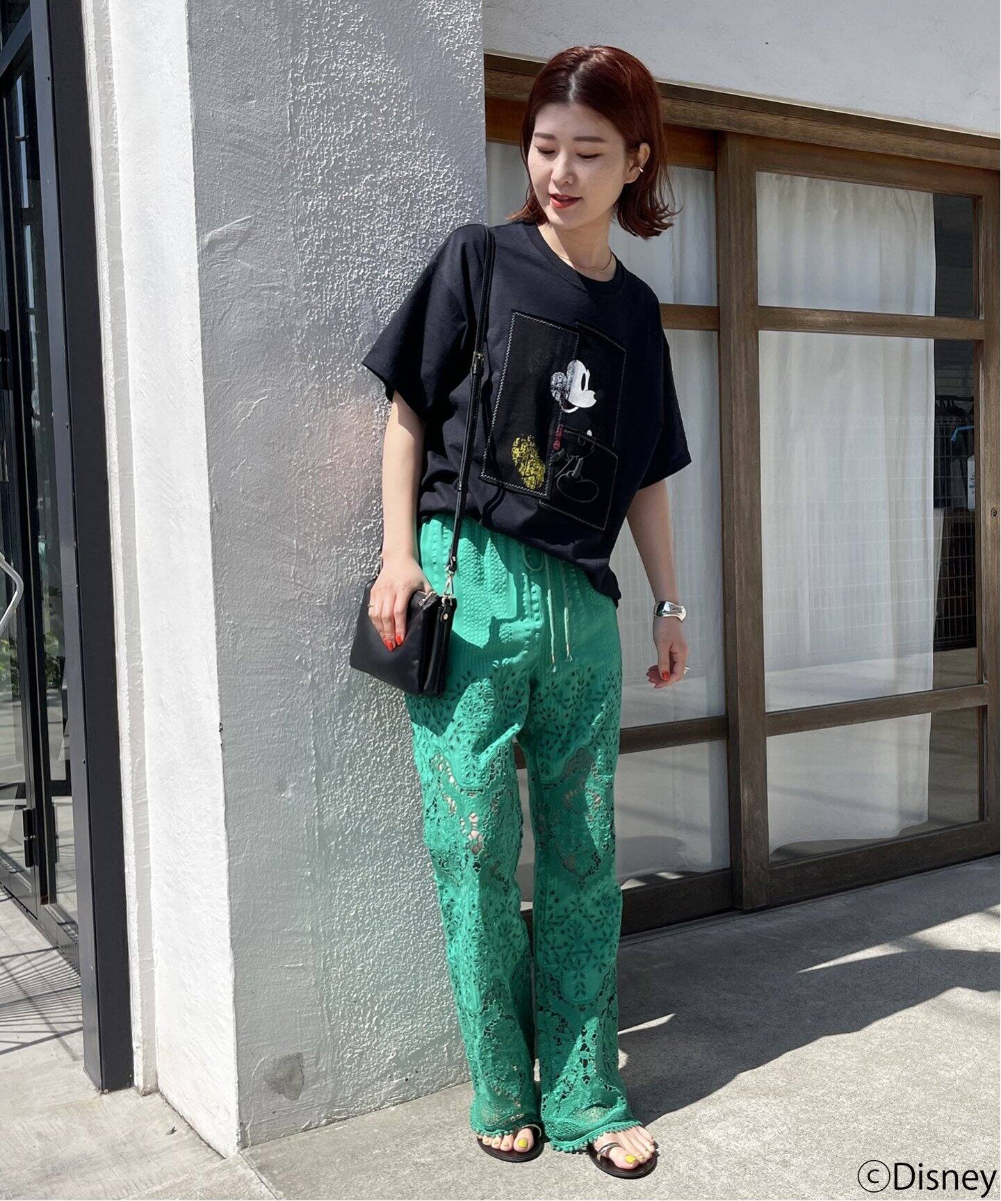≪追加≫【WIFFLE / ウィッフル】 別注 MickeyパッチワークTee（T 
