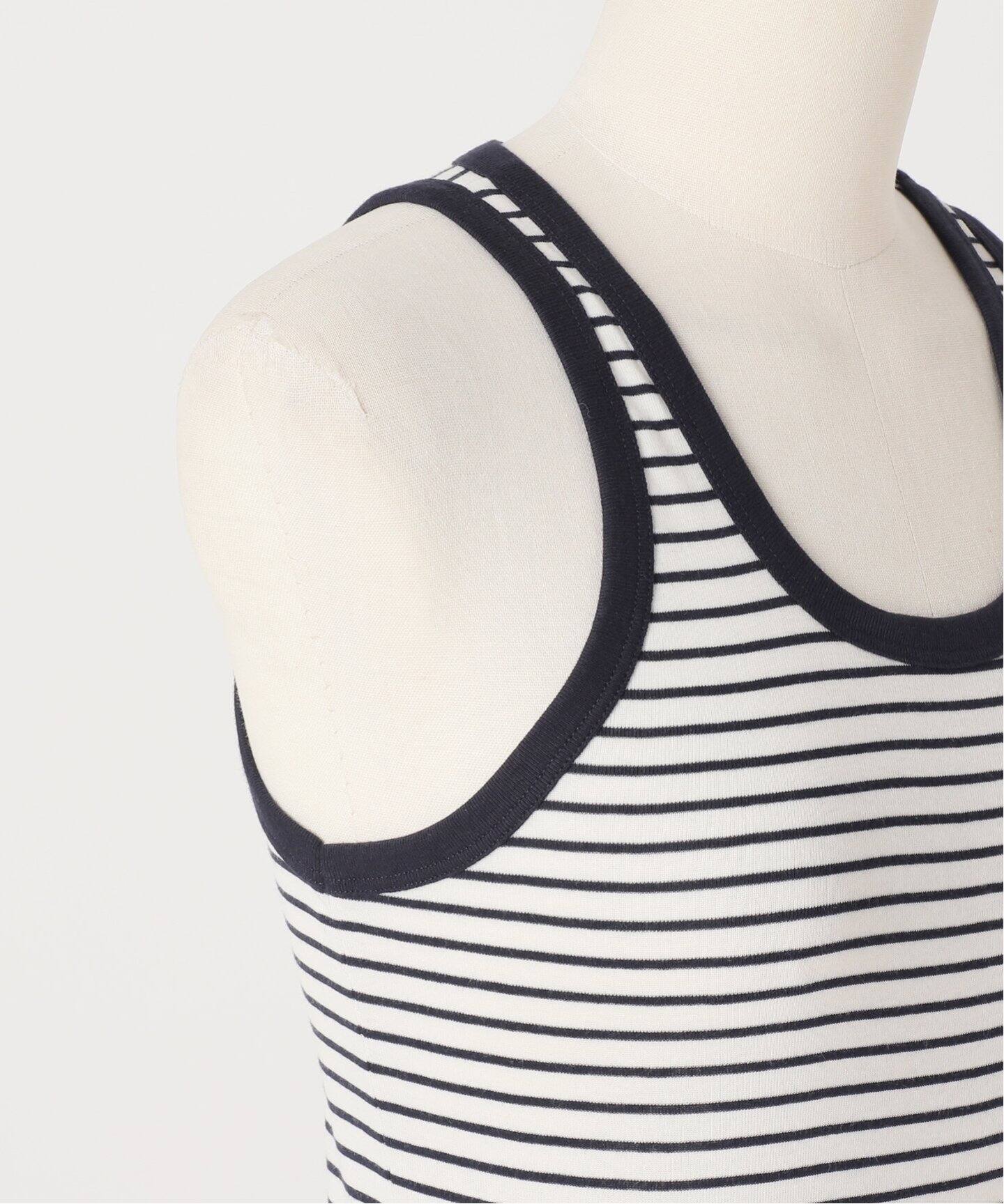 PETIT BATEAU (プチバトー) カットソー Debardeur セール】PETIT BATEAU / プチバトー DEBARDEUR COL ROND TANK