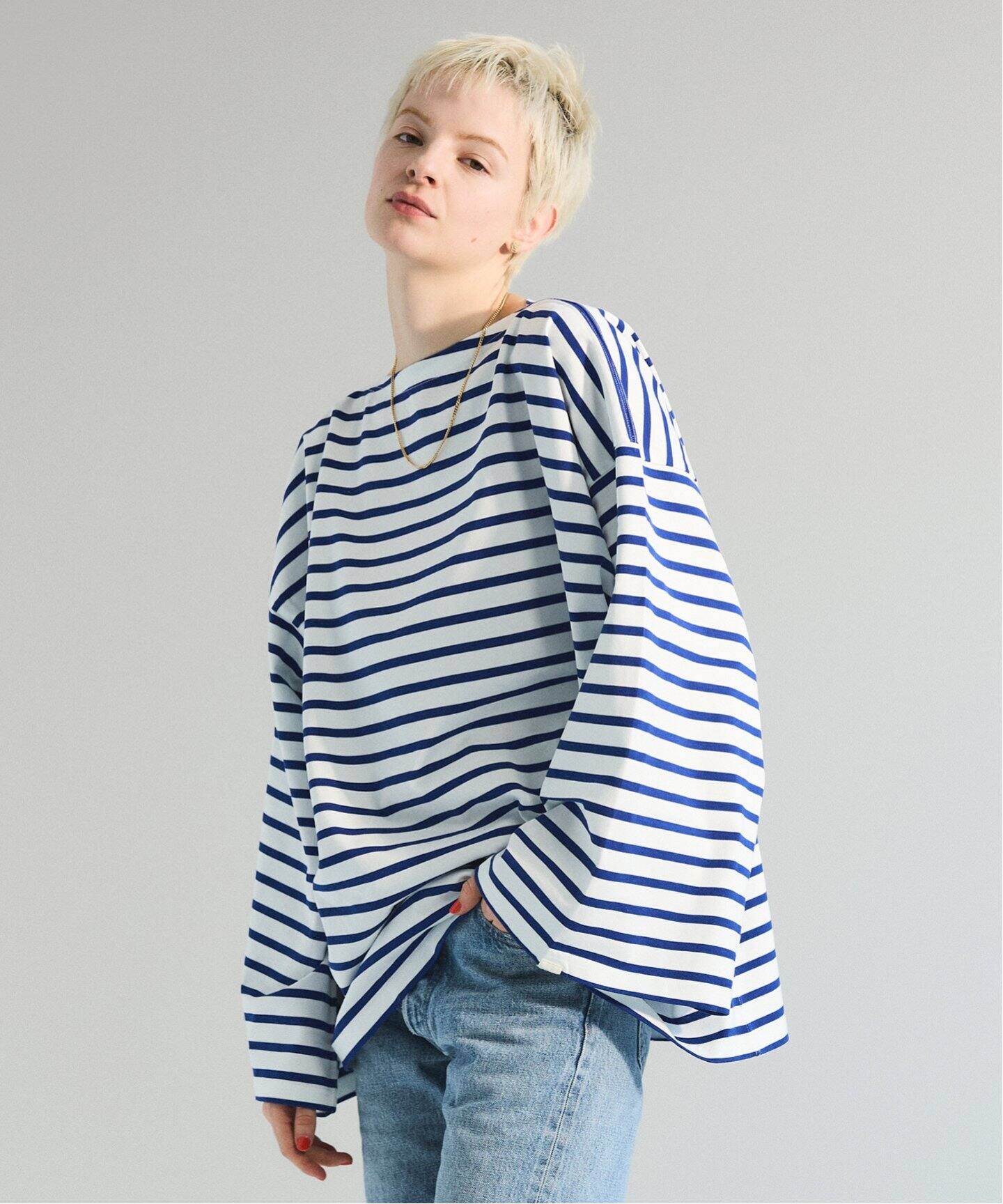 ≪一部店舗+WEB限定≫OBLADA / オブラダ GUERNSEY BORDER（Tシャツ 
