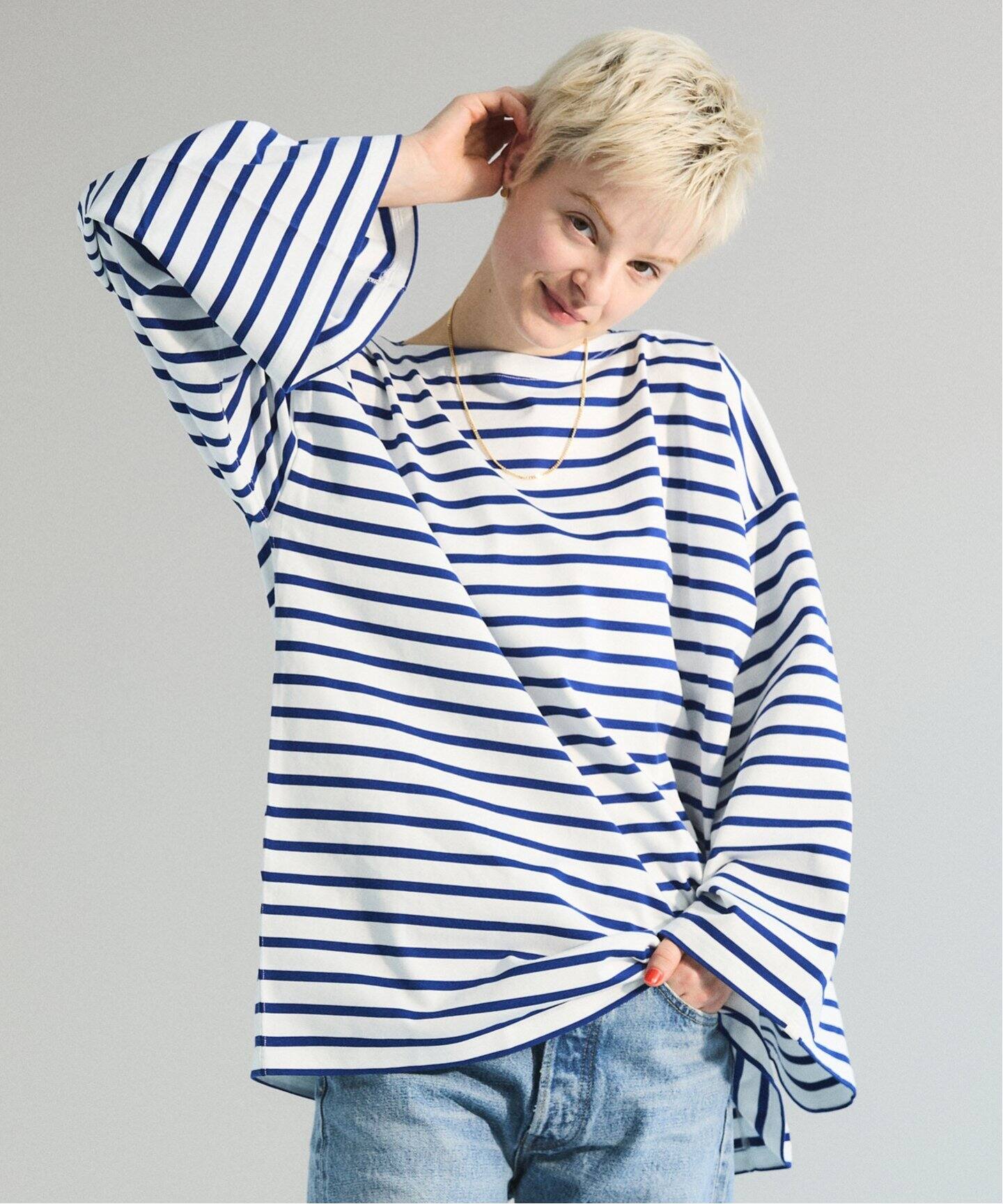 ≪一部店舗+WEB限定≫OBLADA / オブラダ GUERNSEY BORDER（Tシャツ 