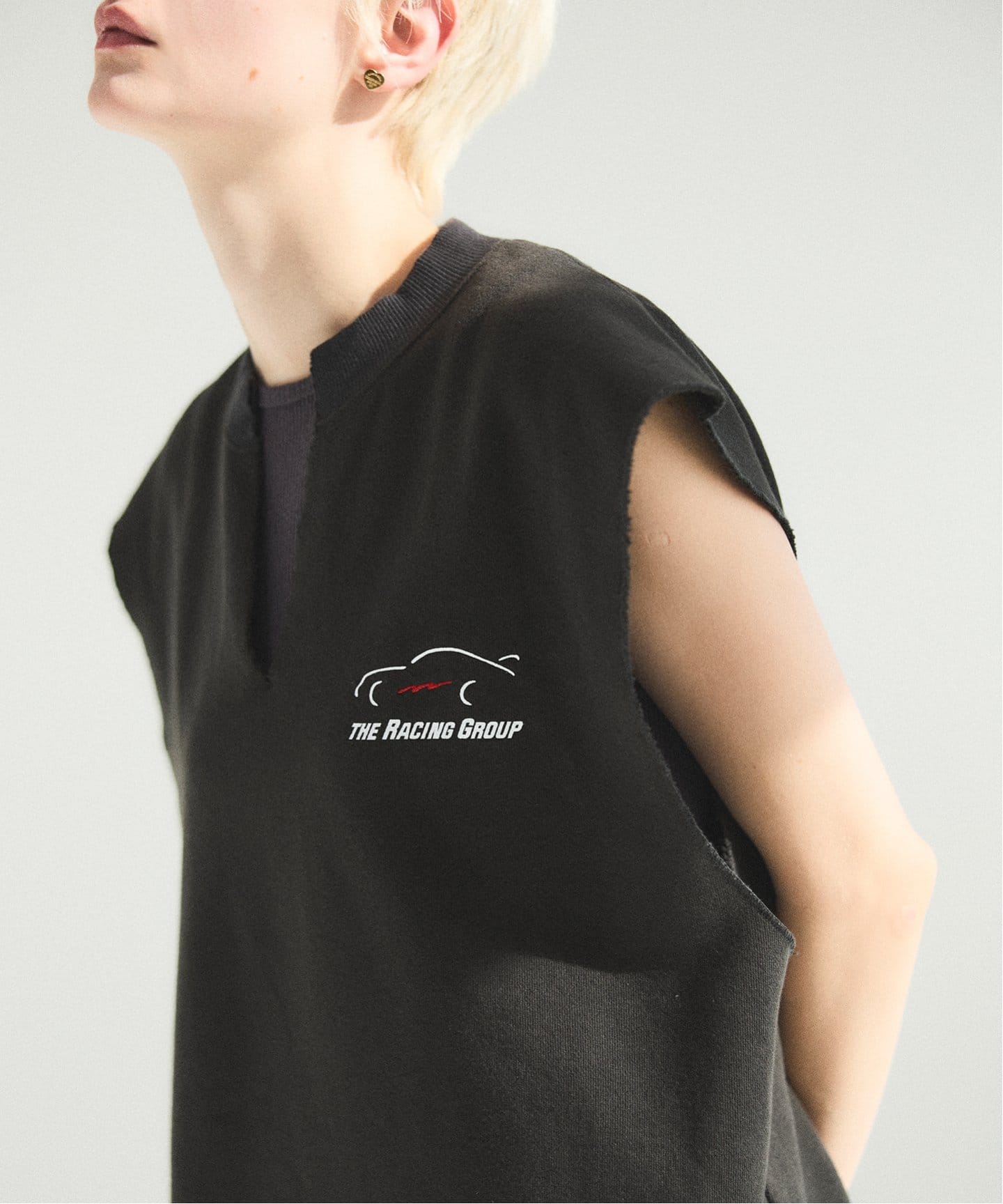 Oblada◆長袖カットソー/FREE/コットン/ブラック/F2410CU04// Oblada(オブラダ)/HOLY HIGH NECK(ホーリー ハイネック)トップス