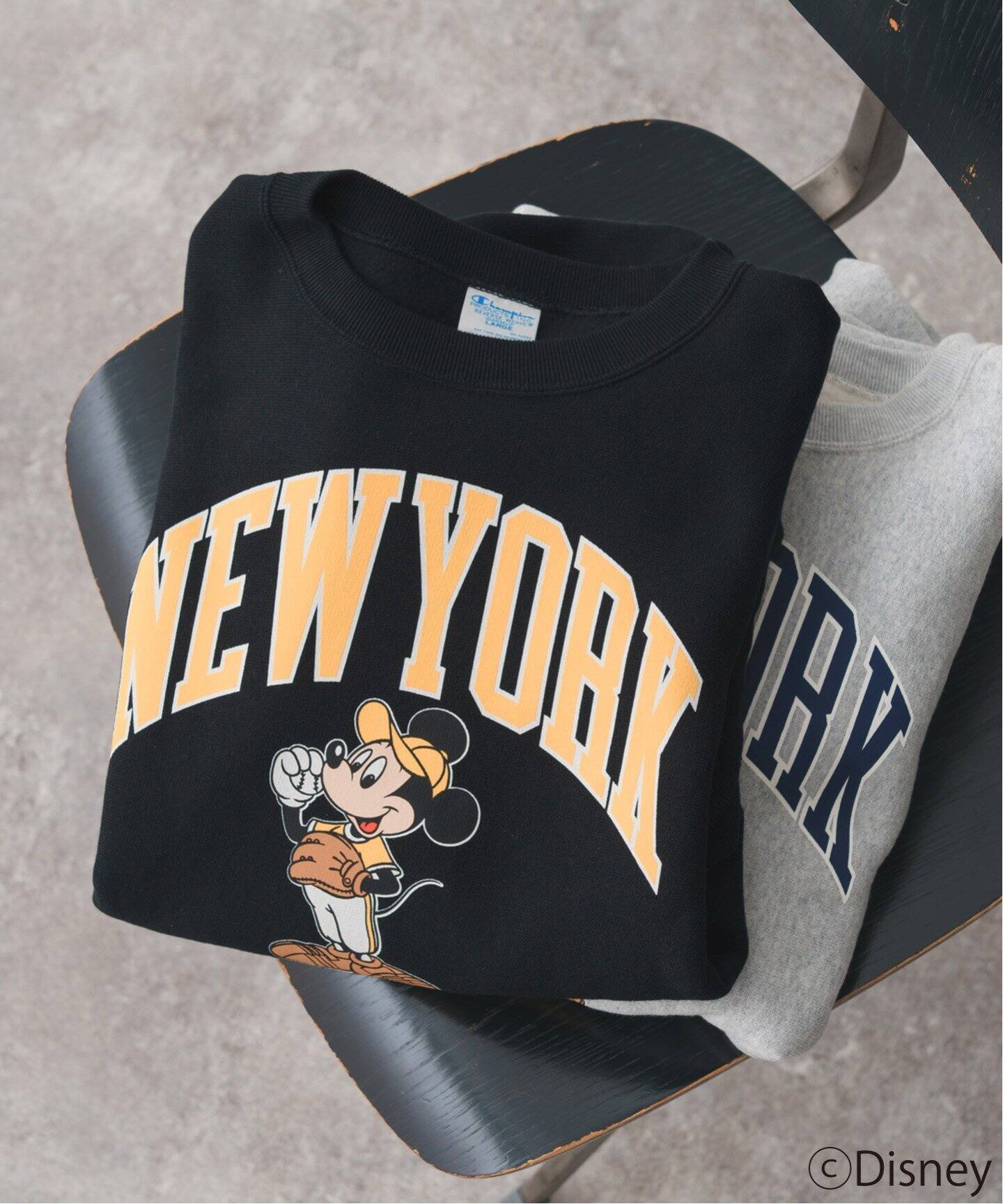 Spick &span Champion ミッキースウェット バックロゴスウェット