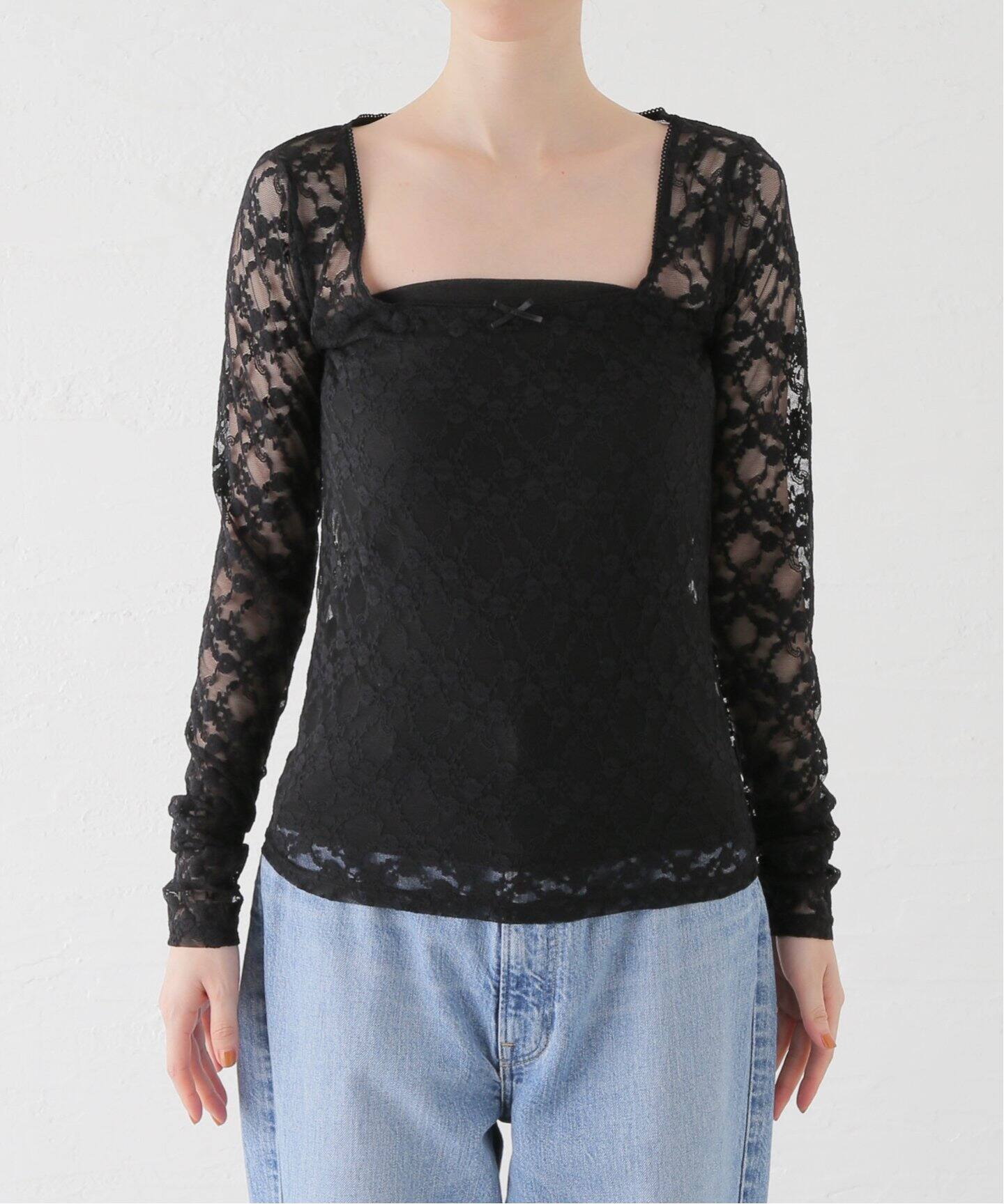 Ｕby spick and span レーストップス スピックアンドスパン ニット レース トップス