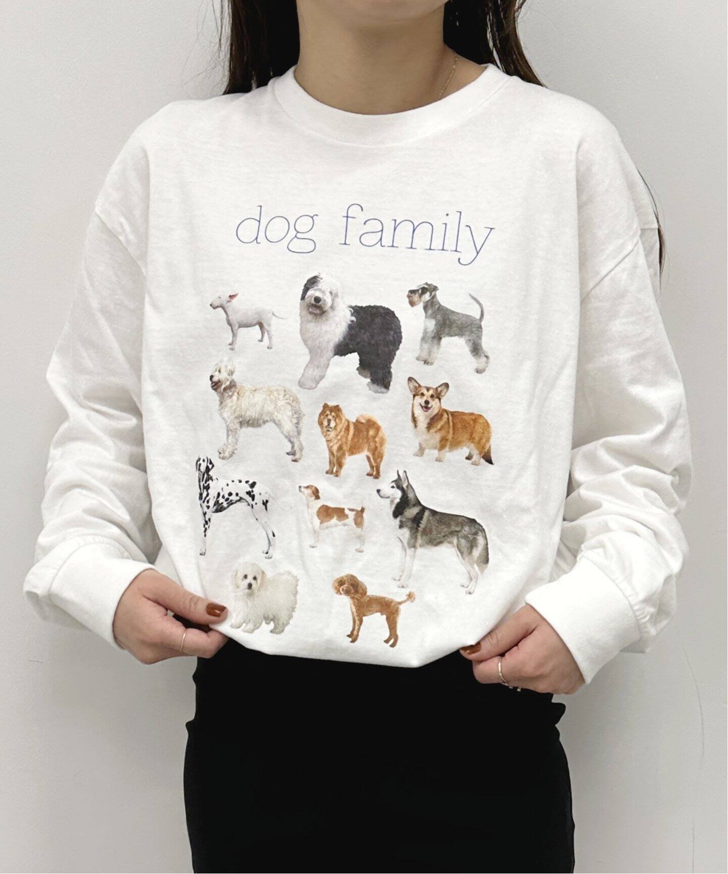 rel・ e・vant products dog print ロングスリーブT rel・ e・vant products dog print ロングスリーブT