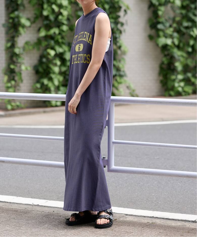 RUSSELL ATHLETIC】別注アメスリロゴマキシワンピース（ワンピース 