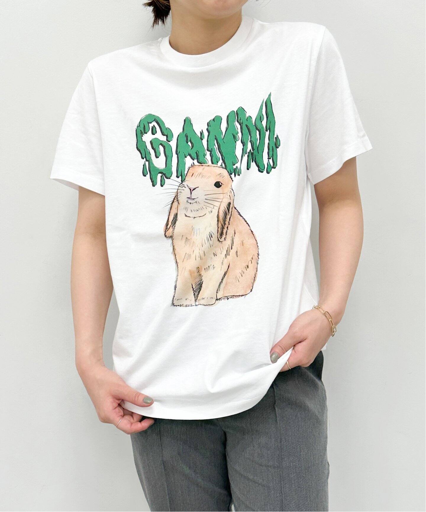 GANNI / ガニー】 T-shirt Bunny（Tシャツ／カットソー）｜U by 