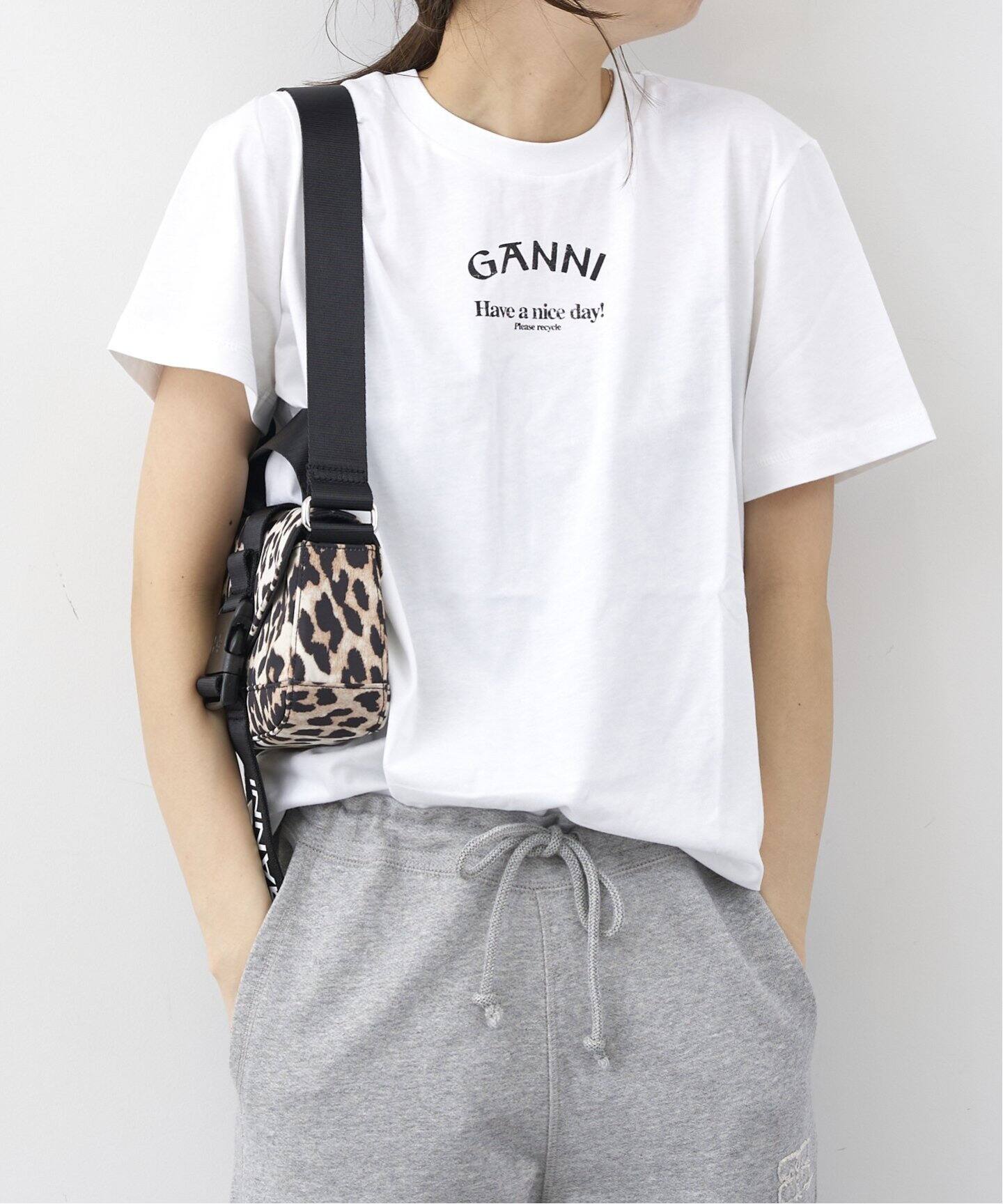 GANNI / ガニー】Thin Jersey Relaxed O-neck Tee（Tシャツ 