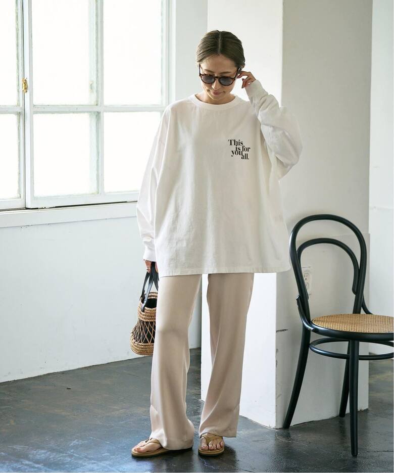 ≪追加≫【haru×FRAMeWORK】ロゴロンT2（Tシャツ／カットソー 