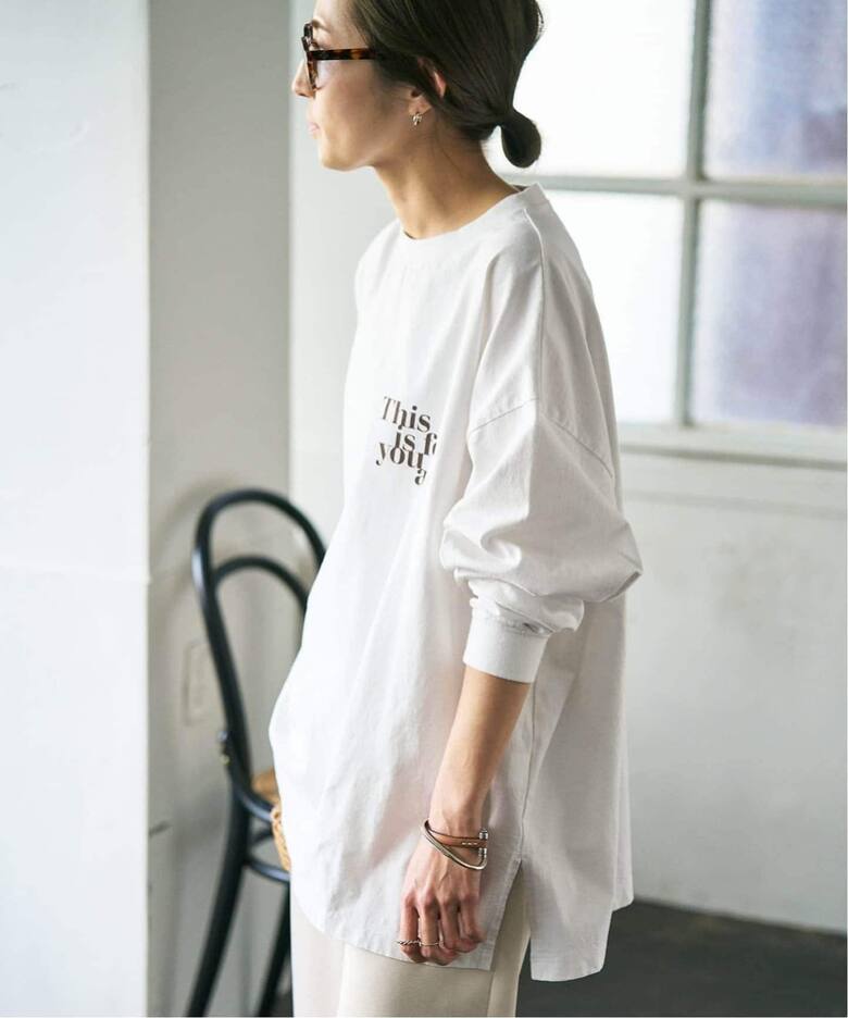 ≪WEB限定追加≫【haru×FRAMeWORK】ロゴロンT3（Tシャツ／カットソー 