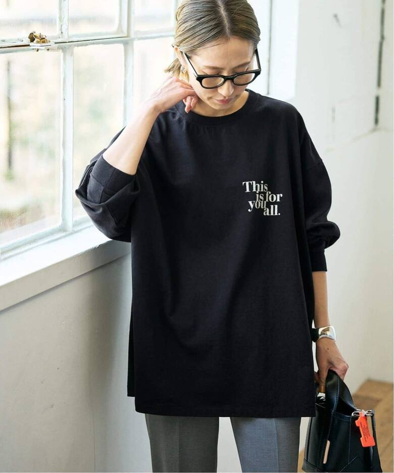 ≪WEB限定追加≫【haru×FRAMeWORK】ロゴロンT3（Tシャツ／カットソー 