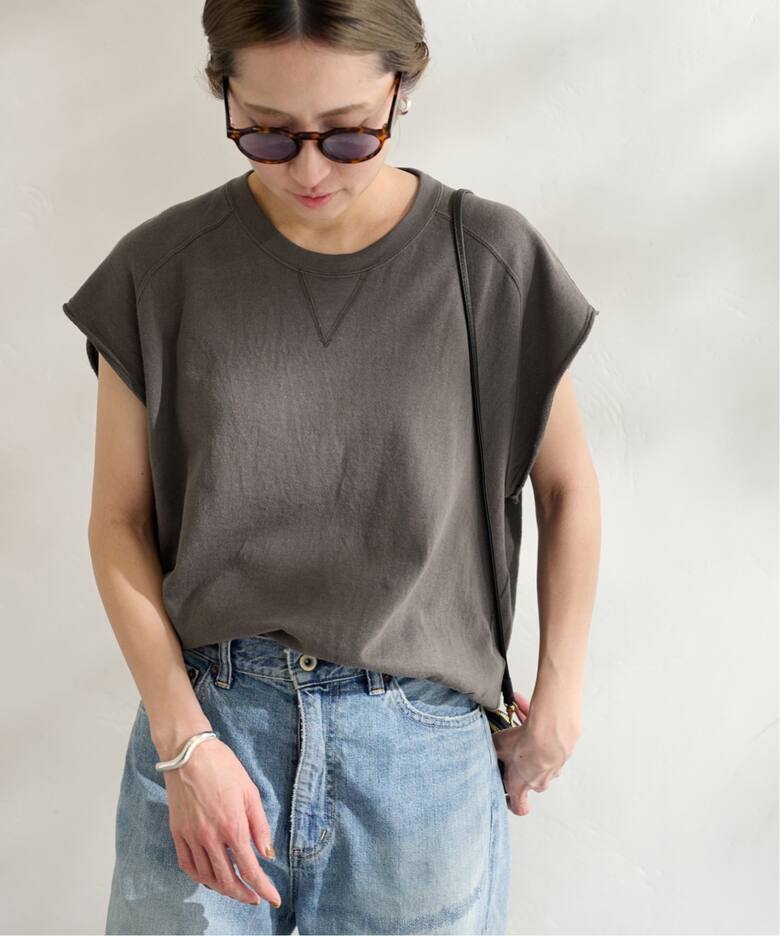 ガーゼ裏毛バックスリットプルオーバー（Tシャツ／カットソー  