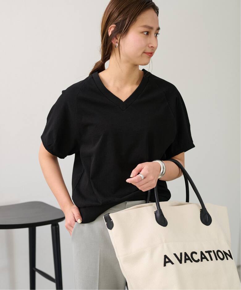 ツイスト天竺VネックT（Tシャツ／カットソー）｜FRAMeWORK（フレーム  