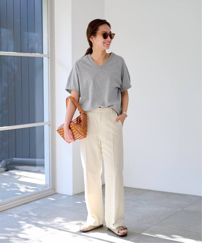 ツイスト天竺VネックT（Tシャツ／カットソー）｜FRAMeWORK（フレーム  