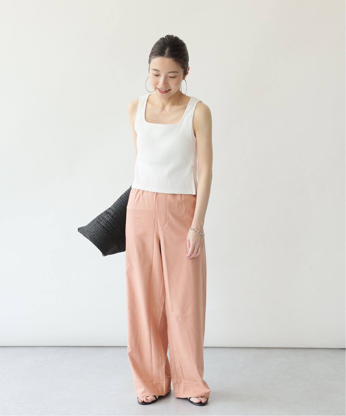 FRAMeWORK×EMILY WEEK オーガニックコットンサイドホックタンク