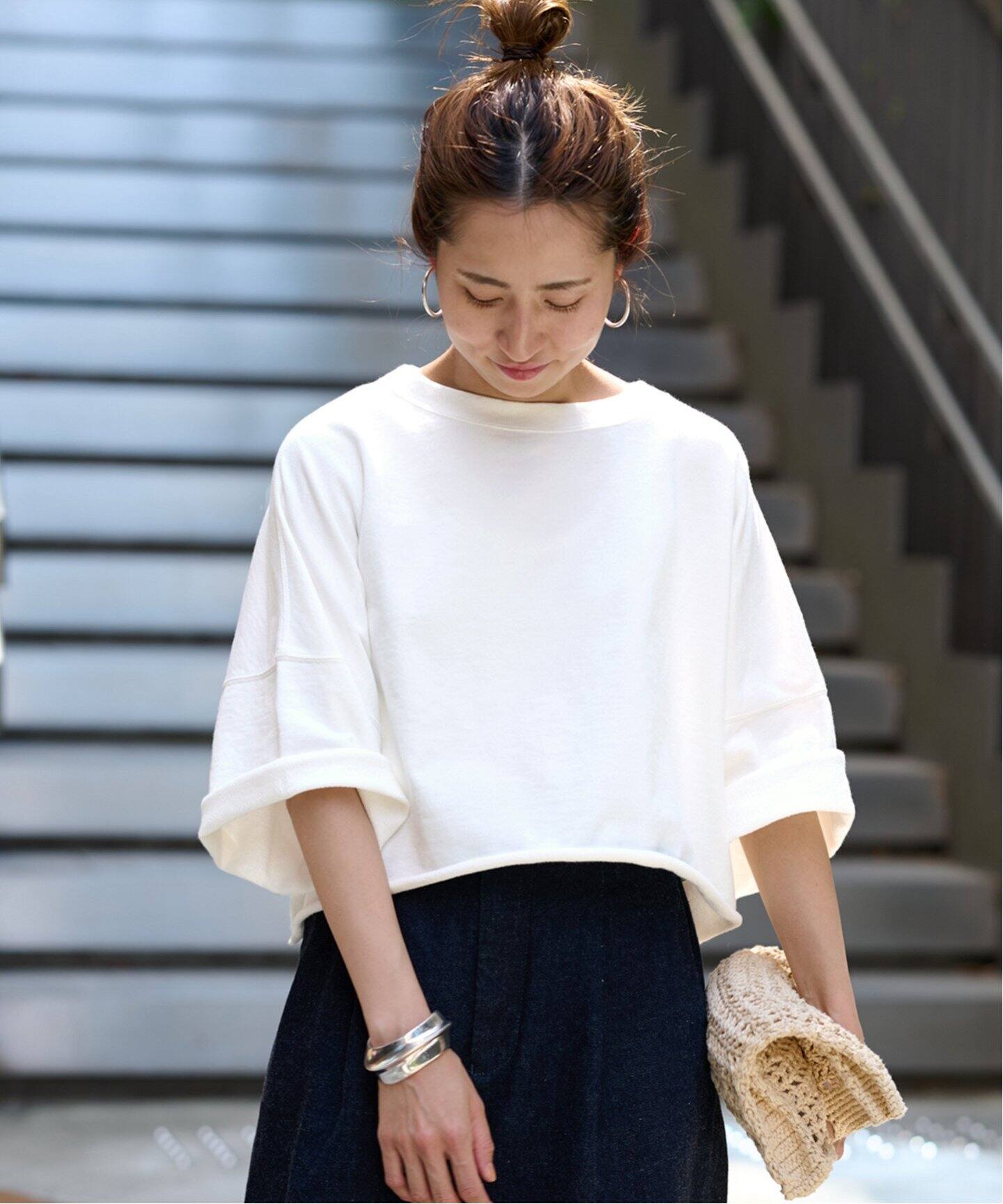 未着用タグ付き　FRAMEWORK ショートSWEATハーフスリーブ ≪追加≫ショートSWEATハーフスリーブ（Tシャツ／カットソー