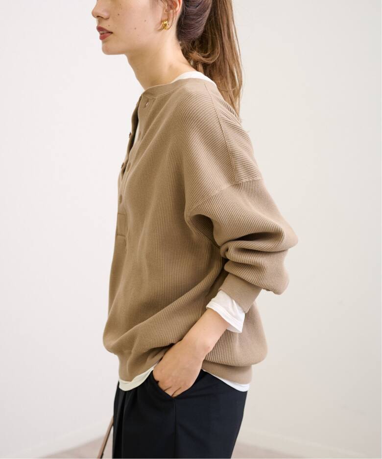 ワッフルヘンリープルオーバー（Tシャツ／カットソー）｜FRAMeWORK  