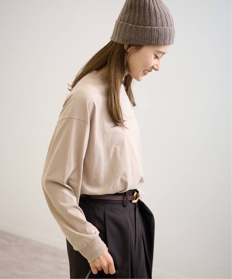 ATON/エイトン FRESCA NUBACK LONG SLEEVE Tシャツ（Tシャツ  