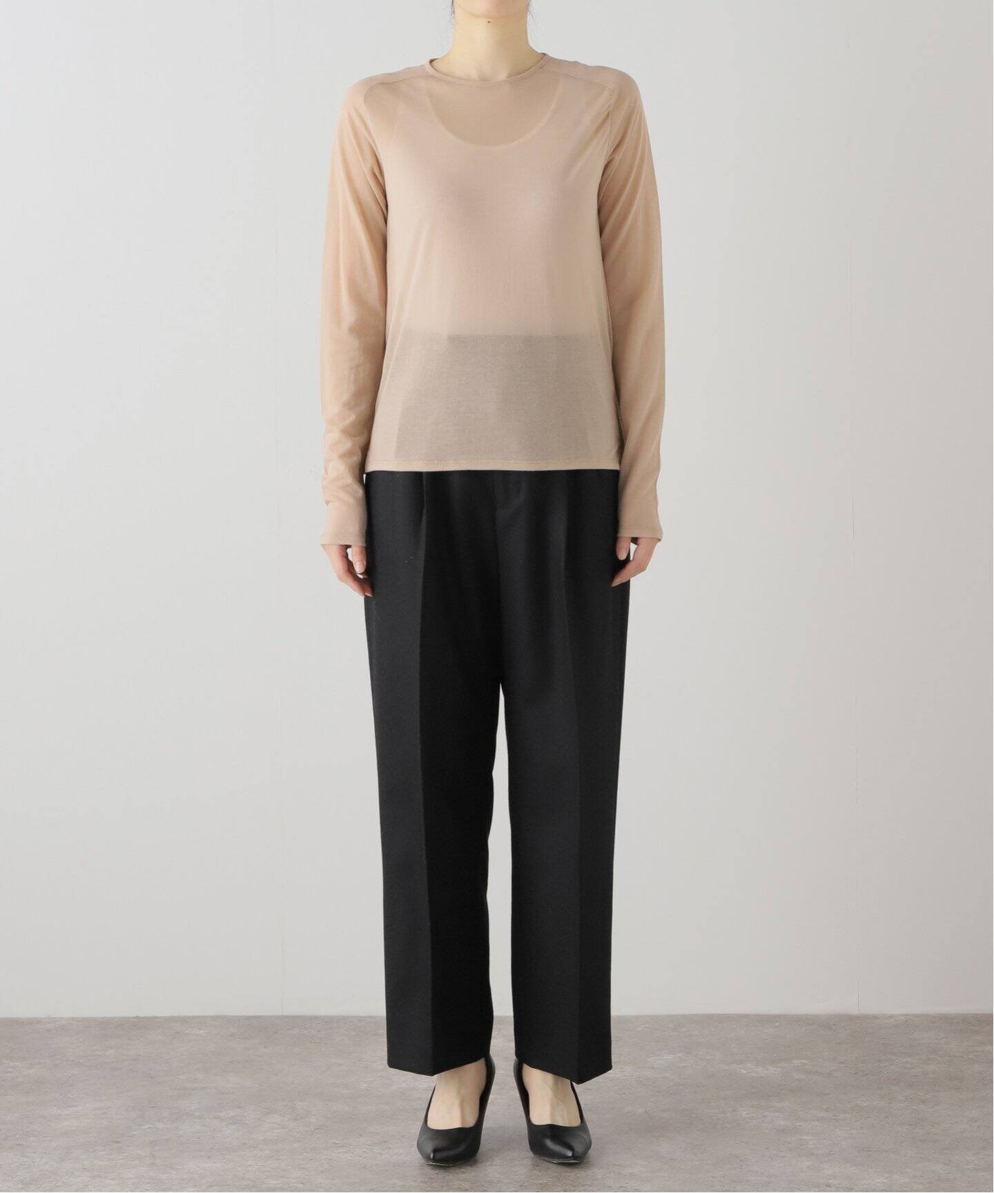 JANE SMITH/ジェーンスミス SHEER BACK OPEN PULLOVER（Tシャツ 