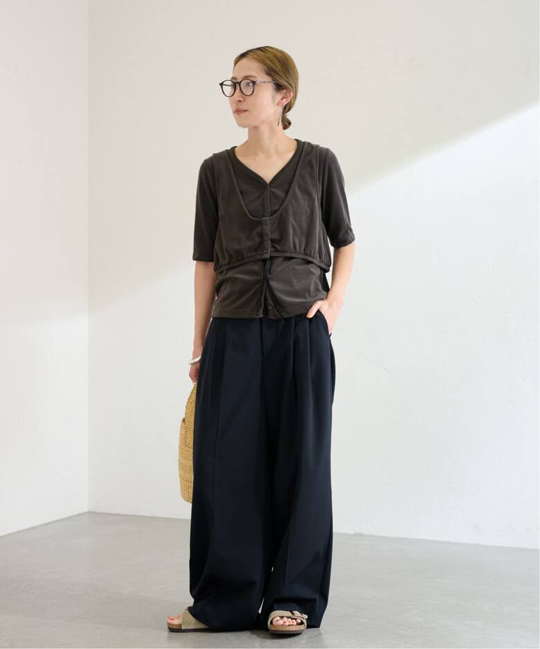 oll×FRAMeWORK pile layered Tシャツ（Tシャツ／カットソー 