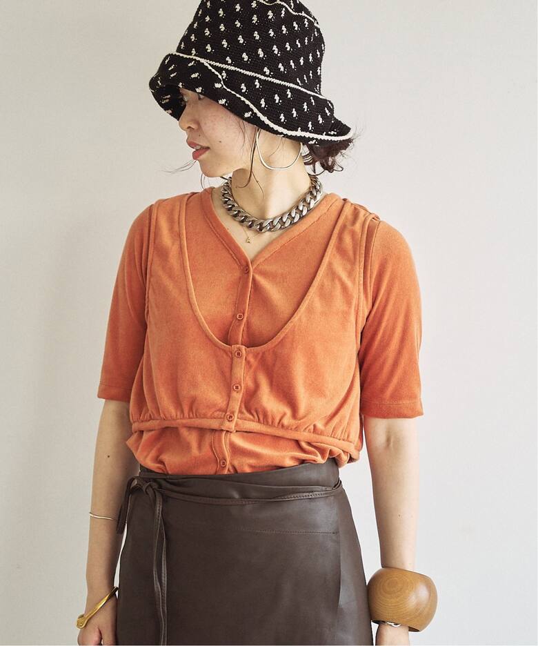 oll×FRAMeWORK pile layered Tシャツ（Tシャツ／カットソー  