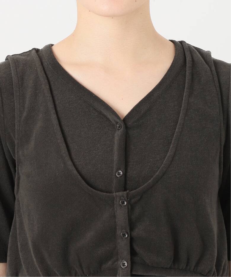 oll×FRAMeWORK pile layered Tシャツ（Tシャツ／カットソー  