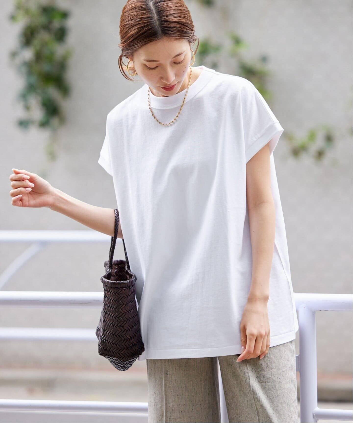 ≪追加≫ATON/エイトン 12/-AIR SPININNG OVERSIZED PULLOVER（Tシャツ 