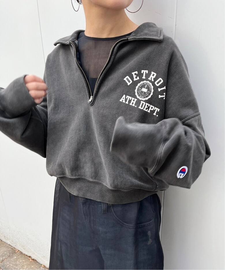 Champion/チャンピオン】リバースウィーブHALF ZIP SWEATシャツ 