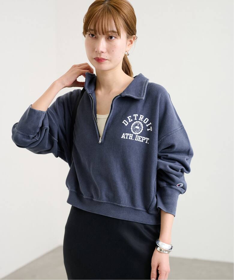 Champion/チャンピオン】リバースウィーブHALF ZIP SWEATシャツ 