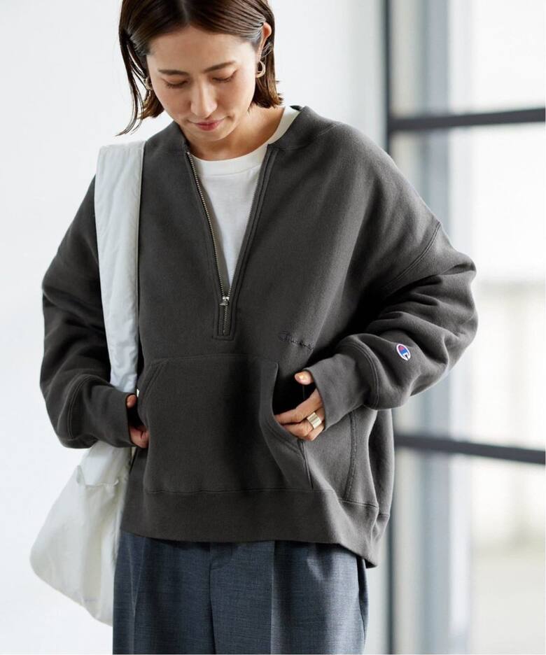 ≪追加≫Champion/チャンピオン 別注ハーフZIPリバースウィーブ11.5oz 