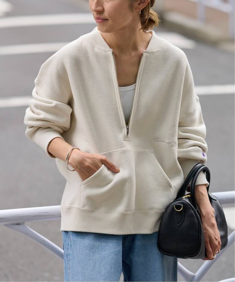 ≪追加≫Champion/チャンピオン 別注ハーフZIPリバースウィーブ11.5oz  