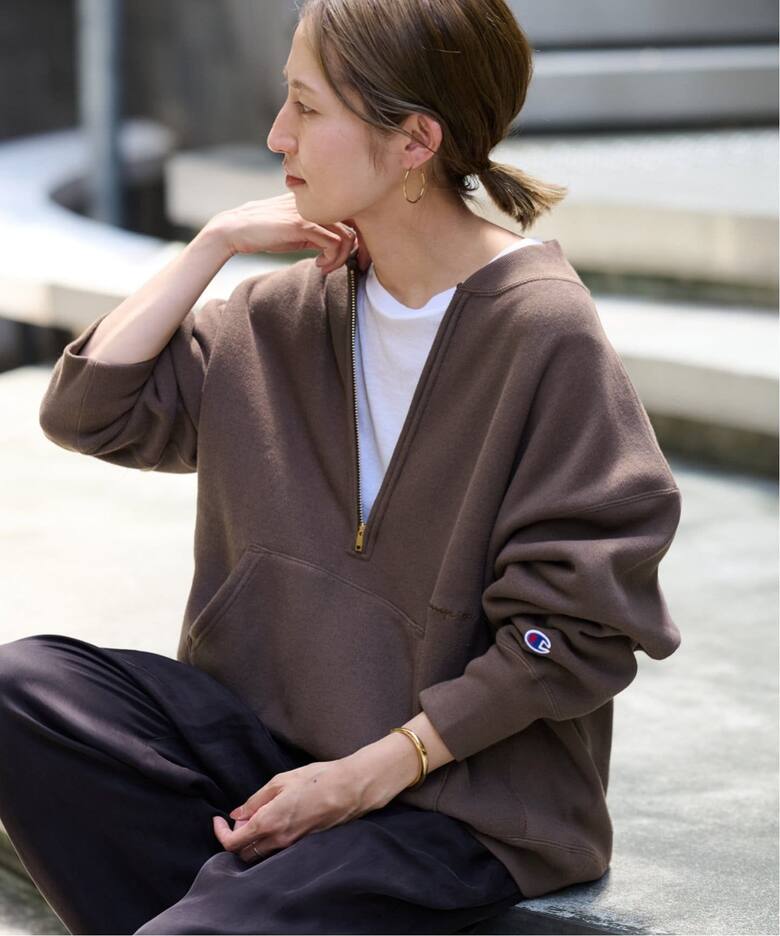 ≪追加≫Champion/チャンピオン 別注ハーフZIPリバースウィーブ11.5oz  