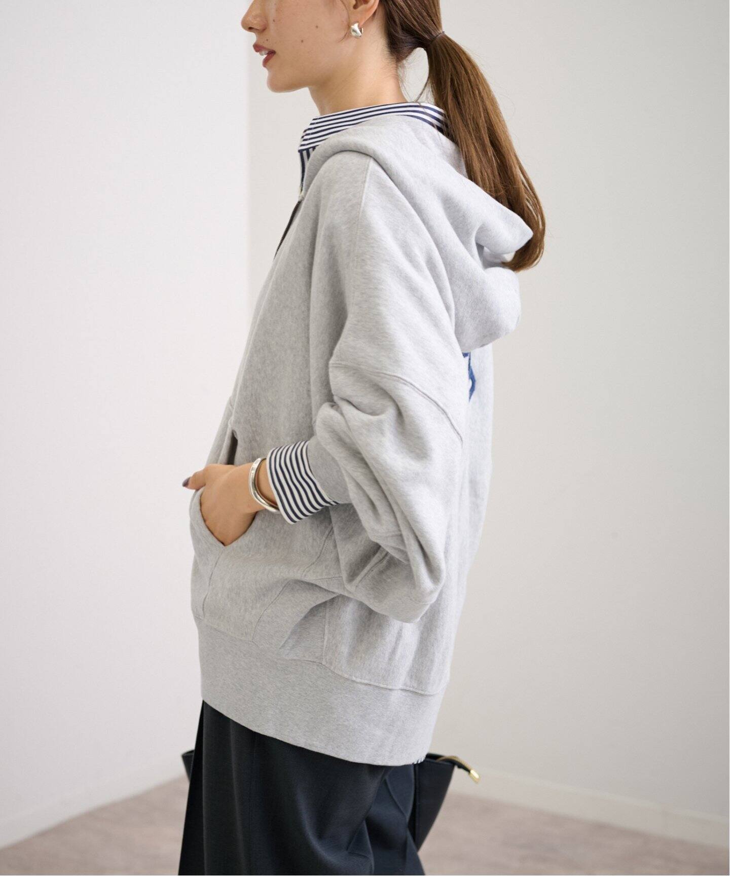 mean machine age 別注BRENTWOOD F/Z スウェットパーカー（パーカー  