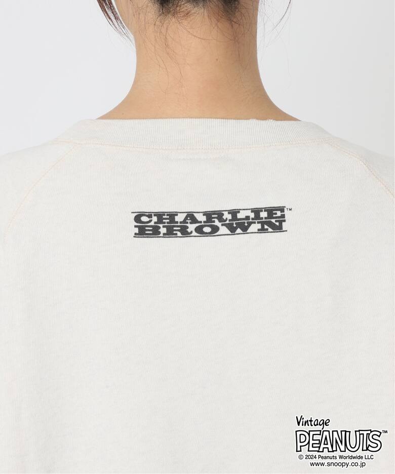 MEAN MACHINE AGE 別注PEANUTS VTG CREW スウェット CHARLIE BROWN  