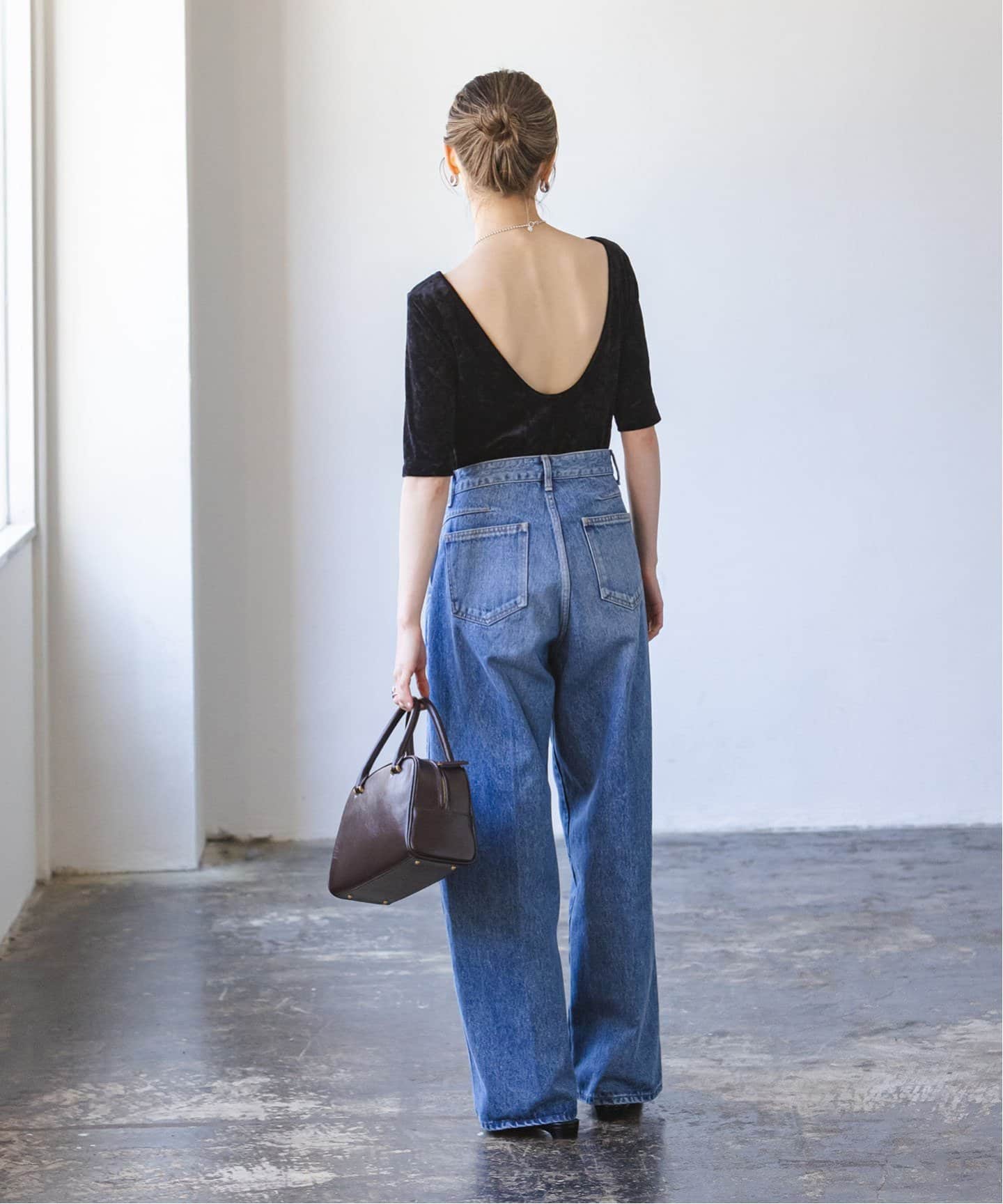 ベロアバレリーナトップ（カップ付きインナー）｜NOBLE（ノーブル）の